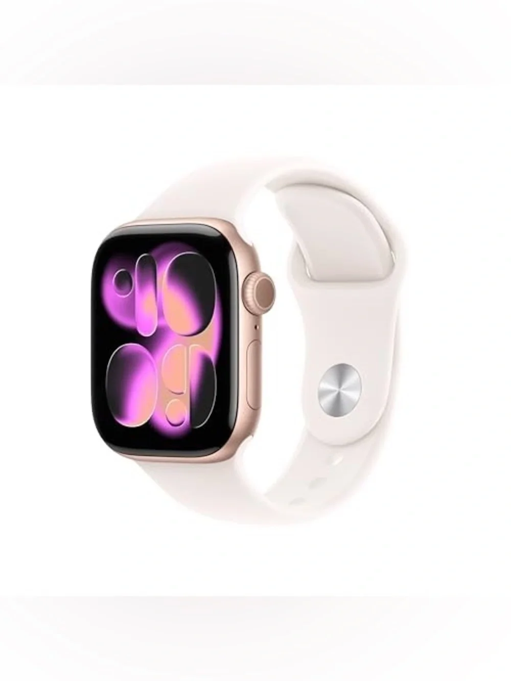 NEW Apple Watch Series 11 Smartwatch Rose Gold Case Light Blush Sports Band